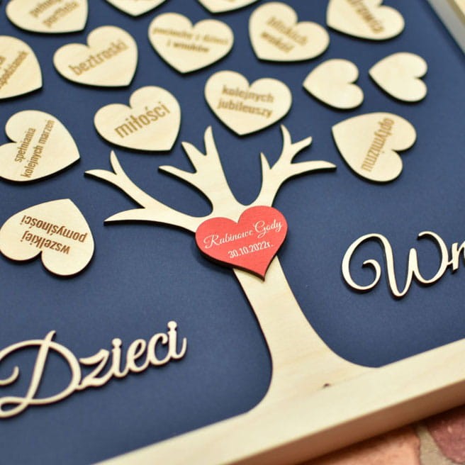 obraz drzewko z życzeniami dla rodziców z okazji 40 rocznicy ślubu